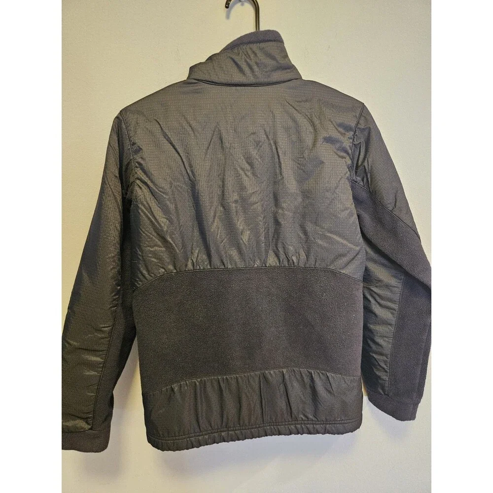 Columbia Youth Jacket Large 14-16 Black Fleece Full Zip Pockets Mock Neck Warm